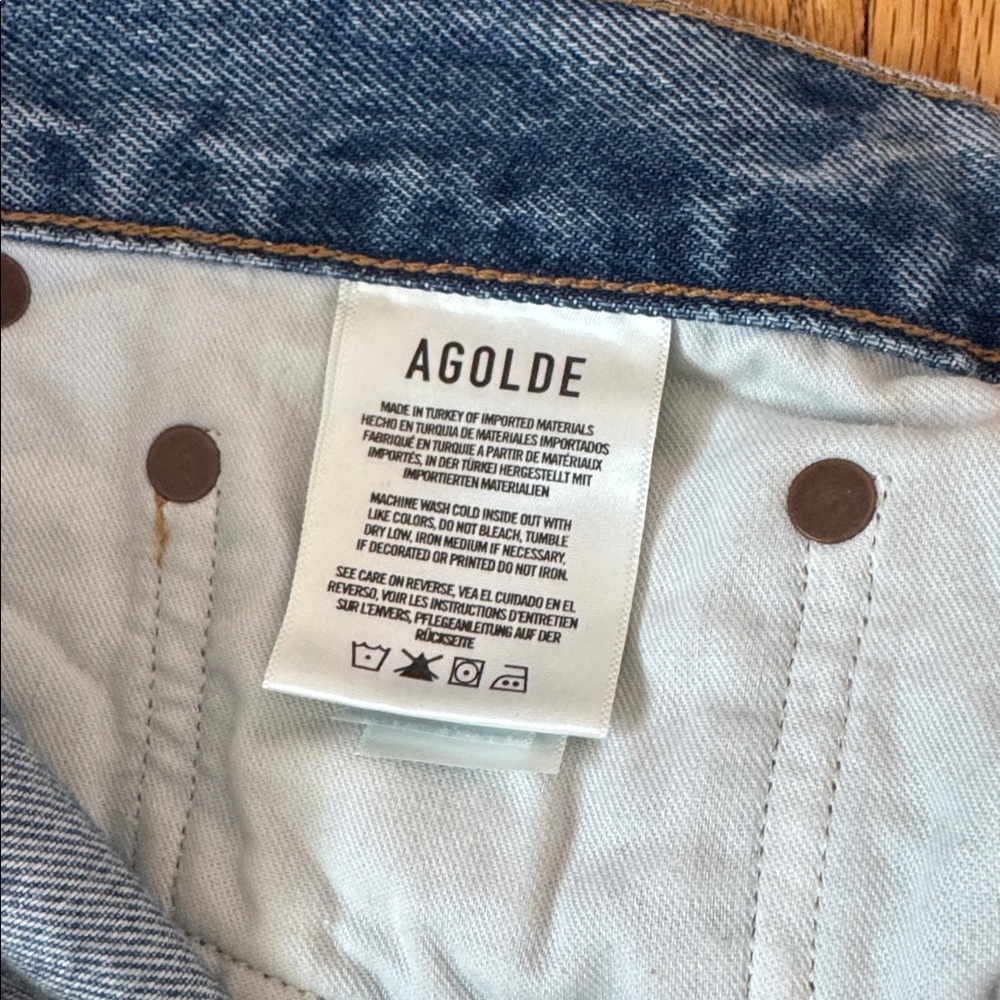 Agolde Parker Long Shorts - Picture 4 of 8